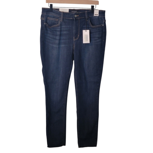 NWT Judy Blue Mid Rise Classic Skinny Jeans Raw‎ Edge 13/31 - Picture 2 of 12